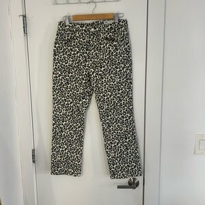 Zara Leopard Jeans